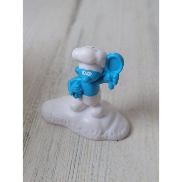 McDonalds 2017 Schtroumpf Cuisinier peyo smurf toy figure chef - Picture 1 of 4